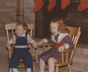 My baby brother and me, circa 1979.